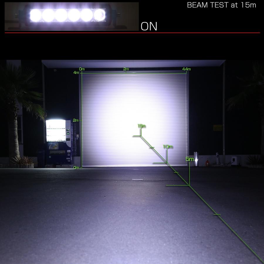 LED ライトバー 作業灯 ワークライト 30W 12V 24V 7インチ 15度
