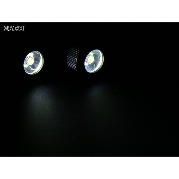 バンパー 埋め込み 1W×10連 LED デイライト ウインカー連動 ホワイト アンバー ツインカラー モデル 防水 ブラック P-53｜eale｜05