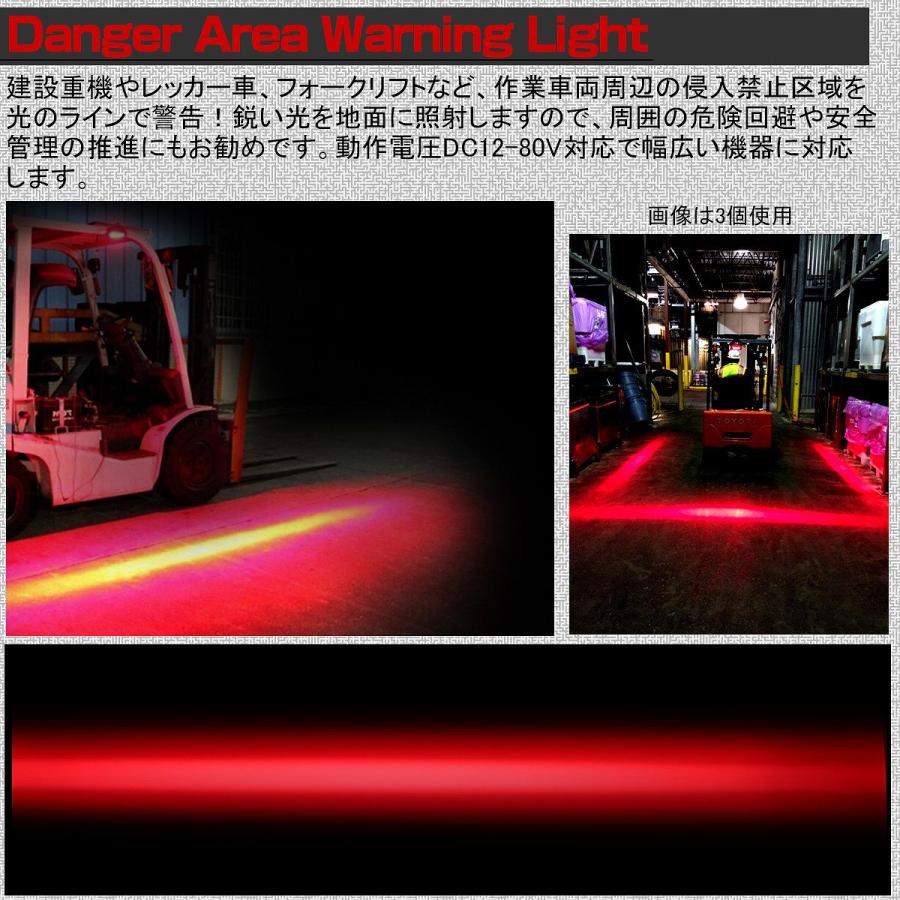 LED ライト 警告灯 DC12-80V 小型 レッド ゾーン 進入禁止区域 LED ライト 警告灯 DC12-80V 小型 レッド ゾーン 進入禁止区域