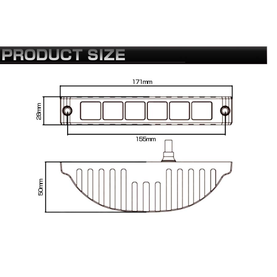 LED ライトバー 12W 12V 24V ミニ カーブ デザイン 作業灯 ワークライト 小型 薄型 P-561 | ブランド登録なし | 07