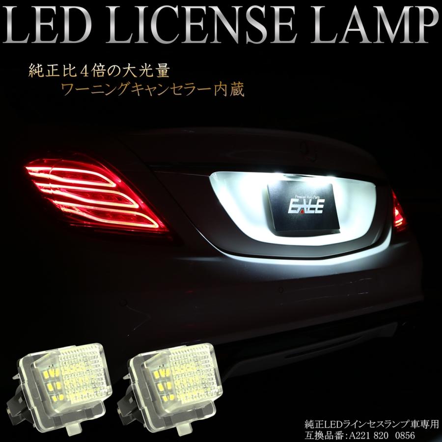 メルセデスベンツ　純正　LEDプロジェクター　W222 V222のみ適合 Mercedes-Benz（メルセデス・ベンツ） ベンツ LED ライセンスランプ S