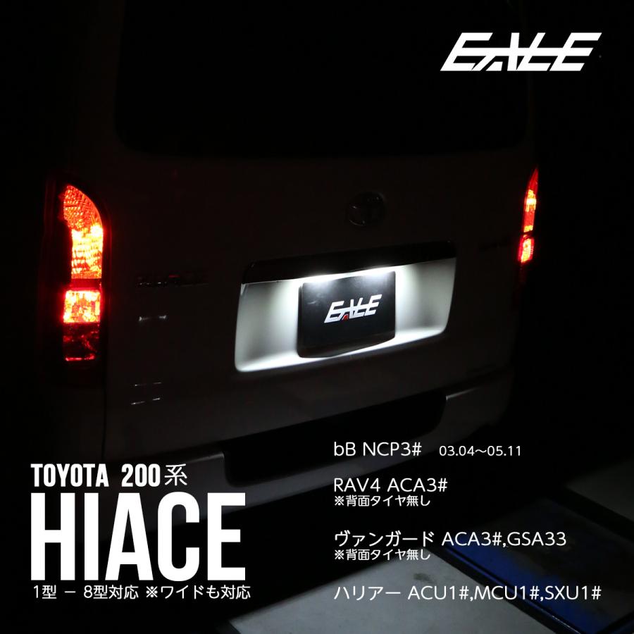 ハイエース LED ライセンスランプ ナンバー灯 200系ハイエース 8型 7型