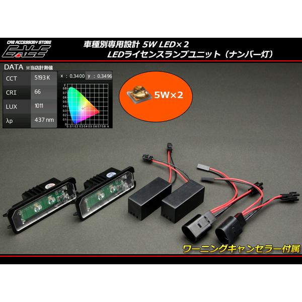 フォルクスワーゲン（Volkswagen） LED ライセンスランプ ゴルフ4 5 6