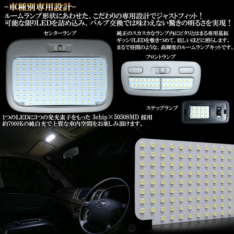 ハイエース 200系 レジアスエース LED ルームランプ キット 純白