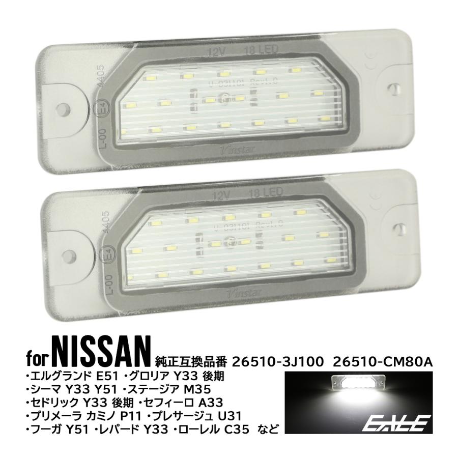 LED ライセンスランプ U31 プレサージュ U30 バサラ A33