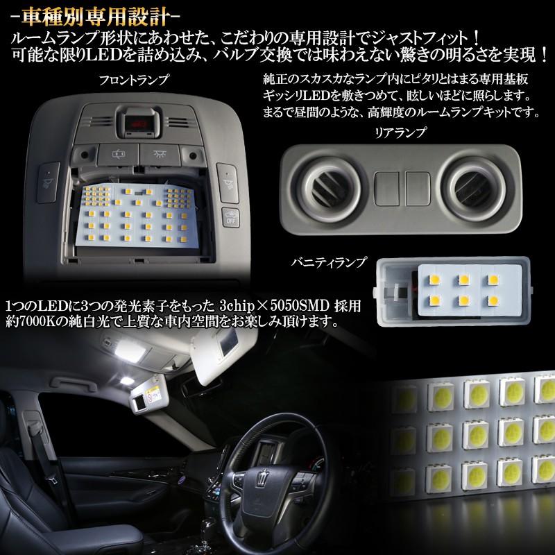 210系 クラウン LED ルームランプ アスリート ロイヤルサルーン ハイブリッド ホワイト R-413｜eale｜03