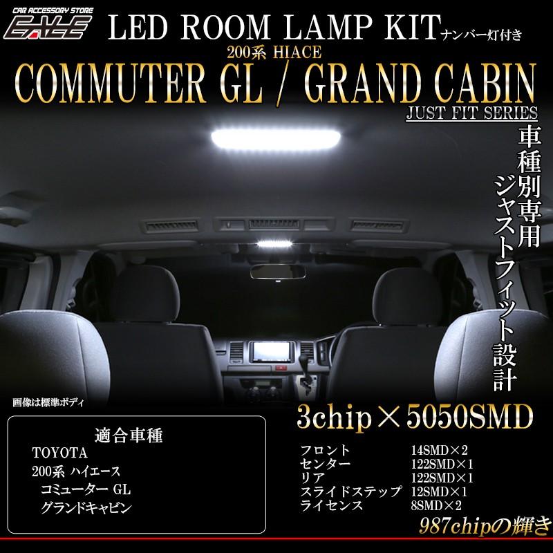 ハイエース 200系 LED ルームランプ グランドキャビン コミューターGL