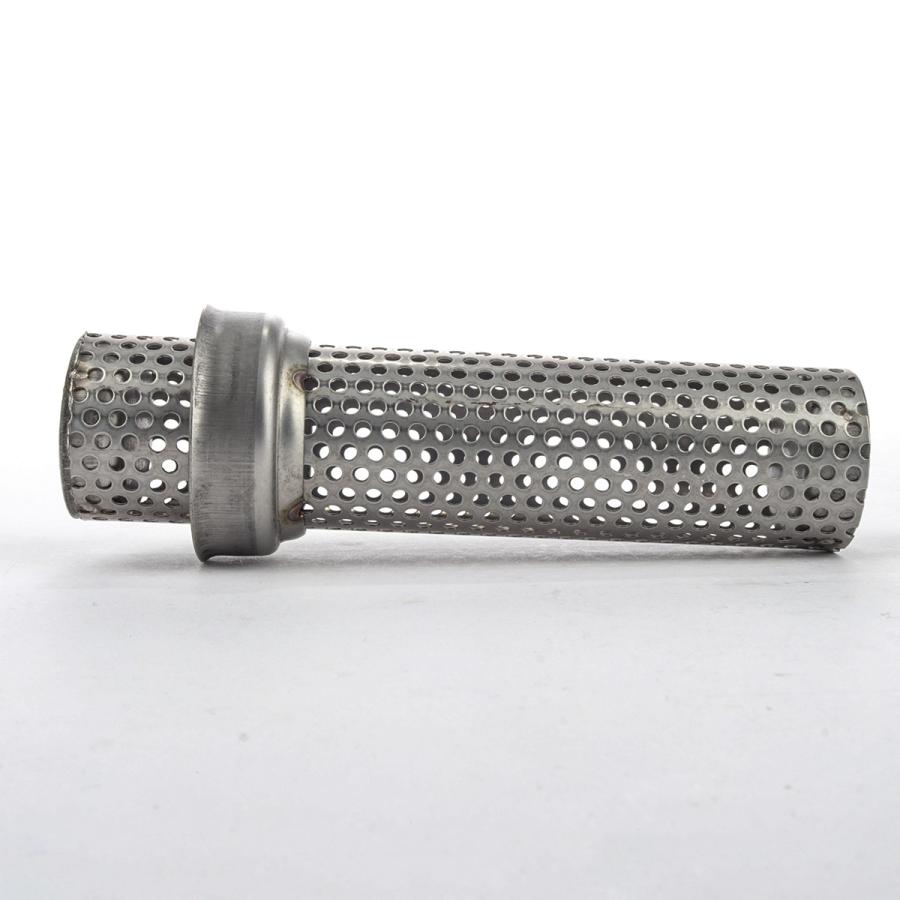 汎用　サイレンサー 50.8 黒銀　バンドバネ/インナーサイレンサー付 バイク用 インナーサイレンサー 外径50.8mm Φ50.8×153mm 汎用 マフラー