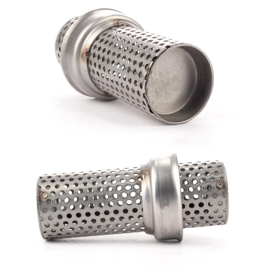 バイク 汎用 適合径50.8mm ショート パンチングメッシュ マフラー