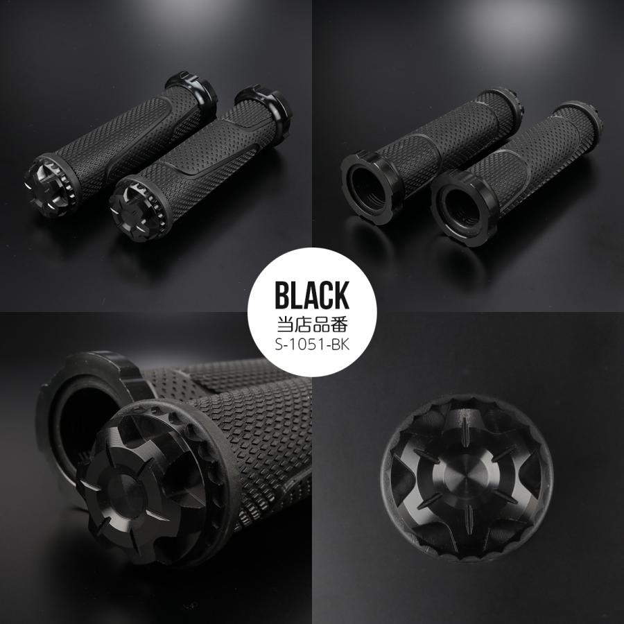 パーツ販売SPYWORKS 航空アルミ/オフセットグリップ バイク グリップ