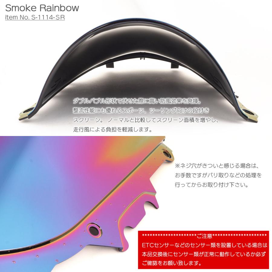 ヤマハ発動機 YZF-R25 YZF-R3 2019-2025年式 バイク スクリーン ダブル