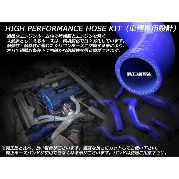 フィット GE6/GE8 シリコン ラジエターホースキット S-119 : オート