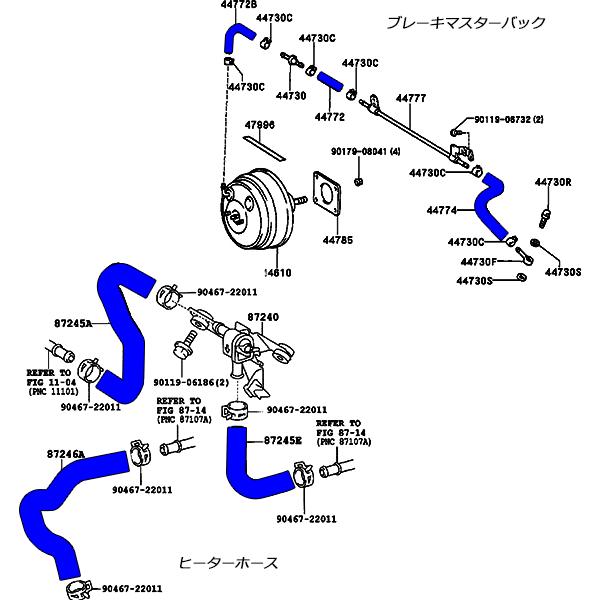 トヨタ（TOYOTA） JZX100系 チェイサー マーク2 シリコンホースキット