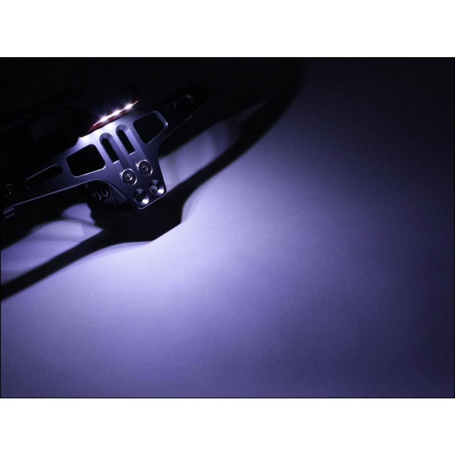 ナンバーステー フェンダーレス 汎用 アルミ CNC 削り出し ウインカーステー付 S-335 | ブランド登録なし | 06