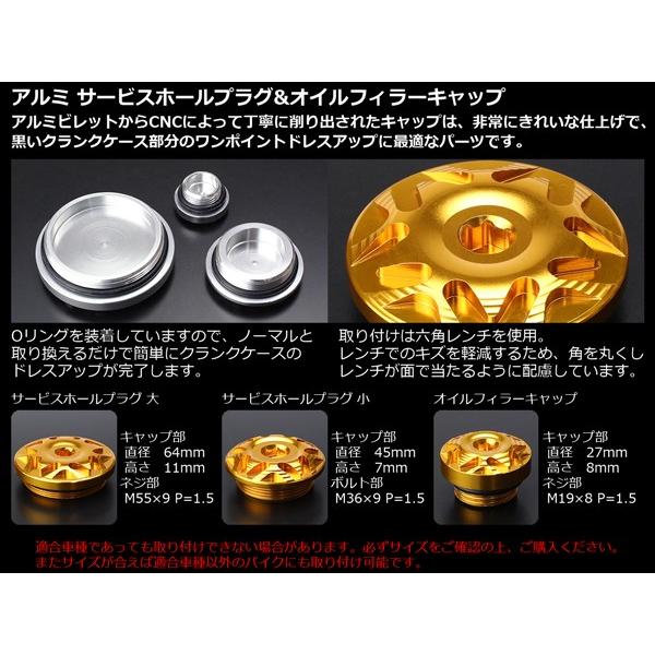 スズキ（SUZUKI） アルミ 削り出し スズキ用 サービス ホール プラグ