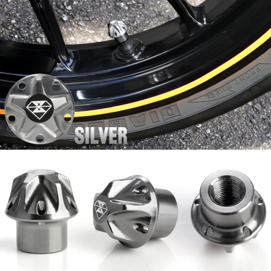 バイク エアバルブキャップ エアーバルブキャップ タイヤバルブキャップ T6アルミ 2個セット S-956 | ブランド登録なし | 06