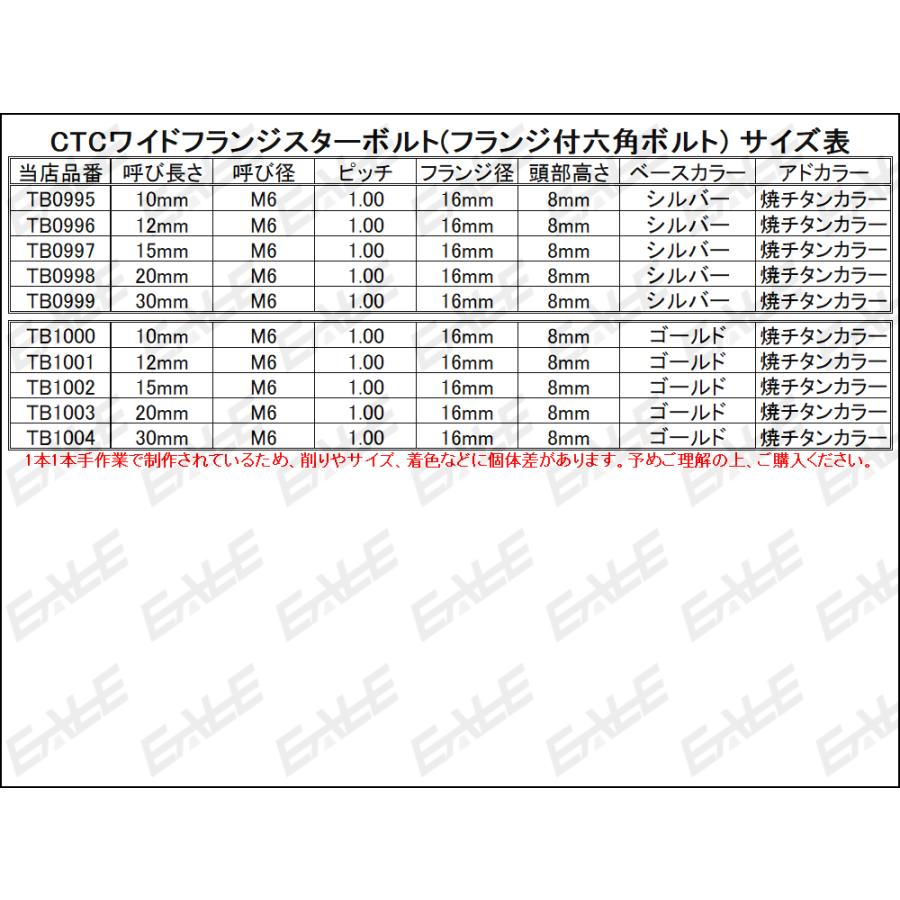 M6×20mm 2色ワイドフランジスターボルト フランジ付き六角ボルト M6×20mm 2色ワイドフランジスターボルト フランジ付き六角ボルト