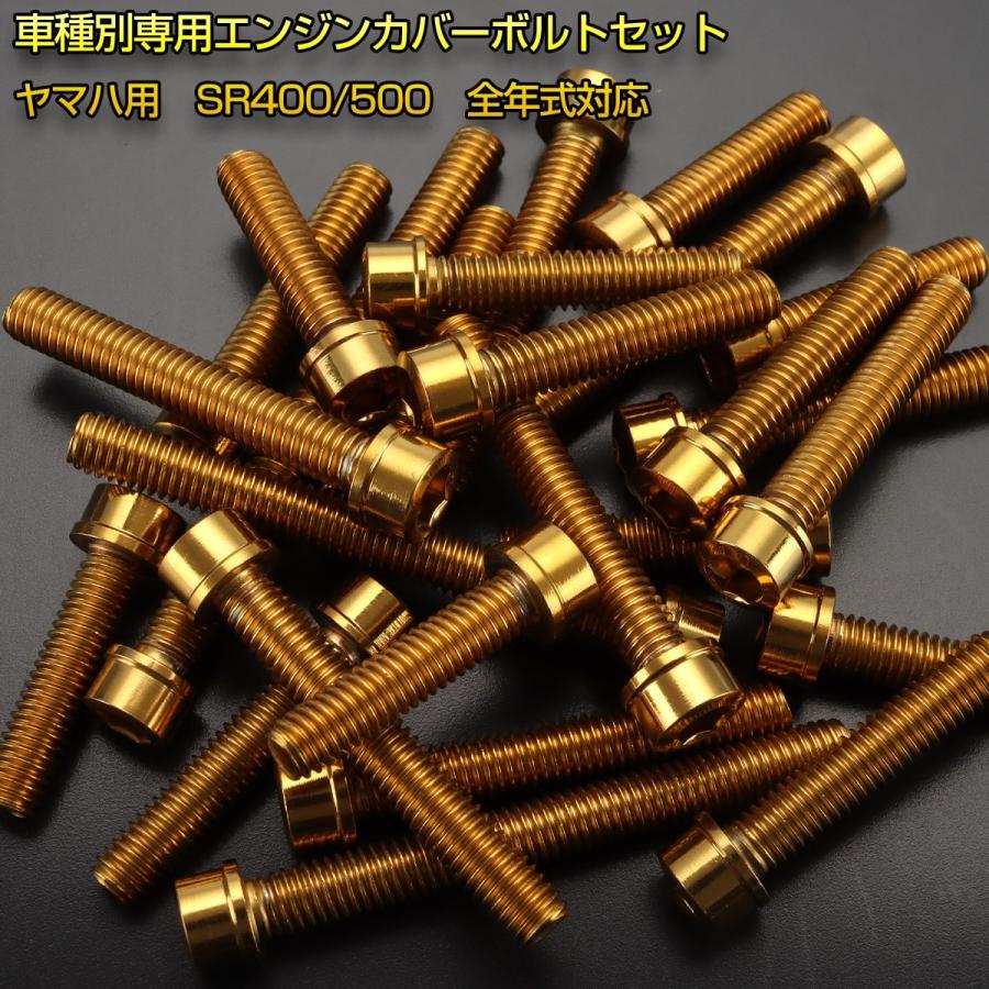 ヤマハ発動機 エンジンカバー ボルトセット SR400 SR500 20本セット