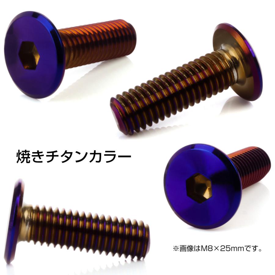 ブレーキ ディスクローター ボルト ヤマハ用 M8×15mm P=1.25 ステンレス フラットヘッド 焼チタンカラー TD0035 | ヤマハ発動機 | 02