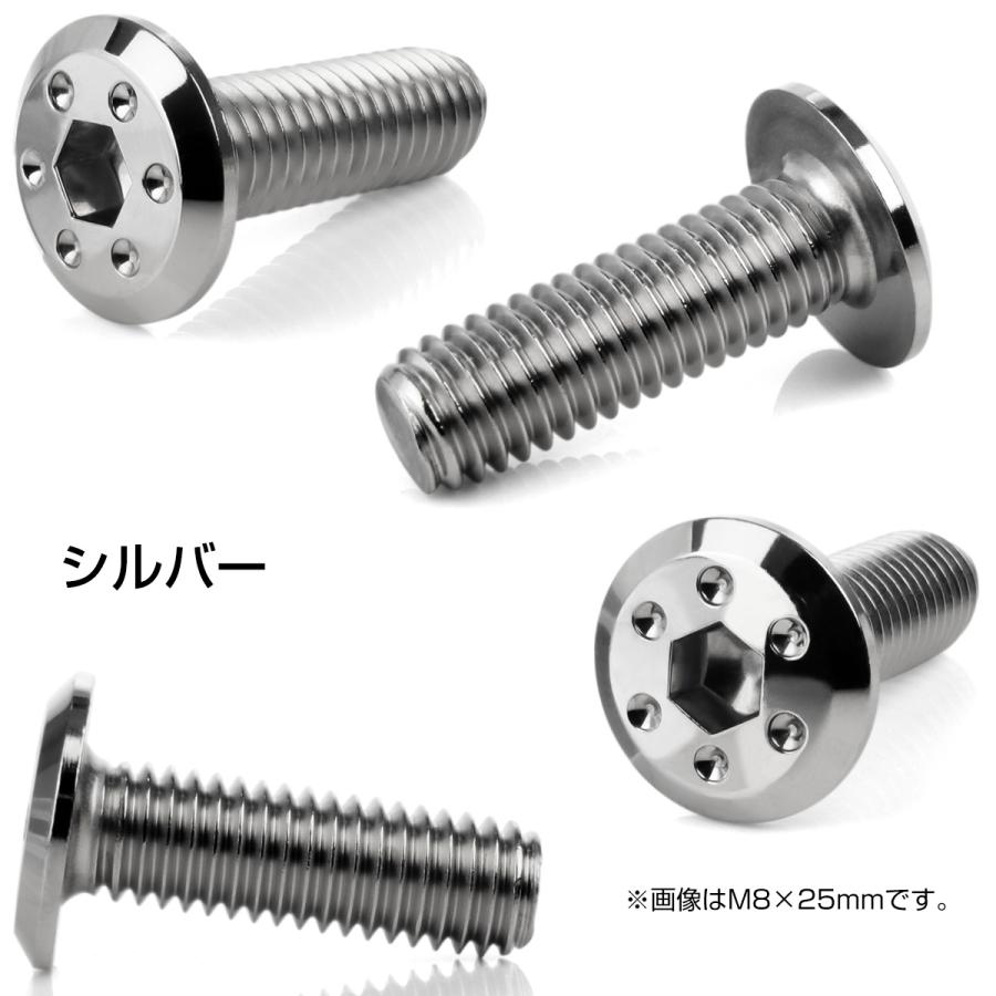 ブレーキ ディスクローター ボルト ヤマハ用 M8×25mm P=1.25 ステンレス フラットホールヘッド シルバー TD0079 | ヤマハ発動機 | 02