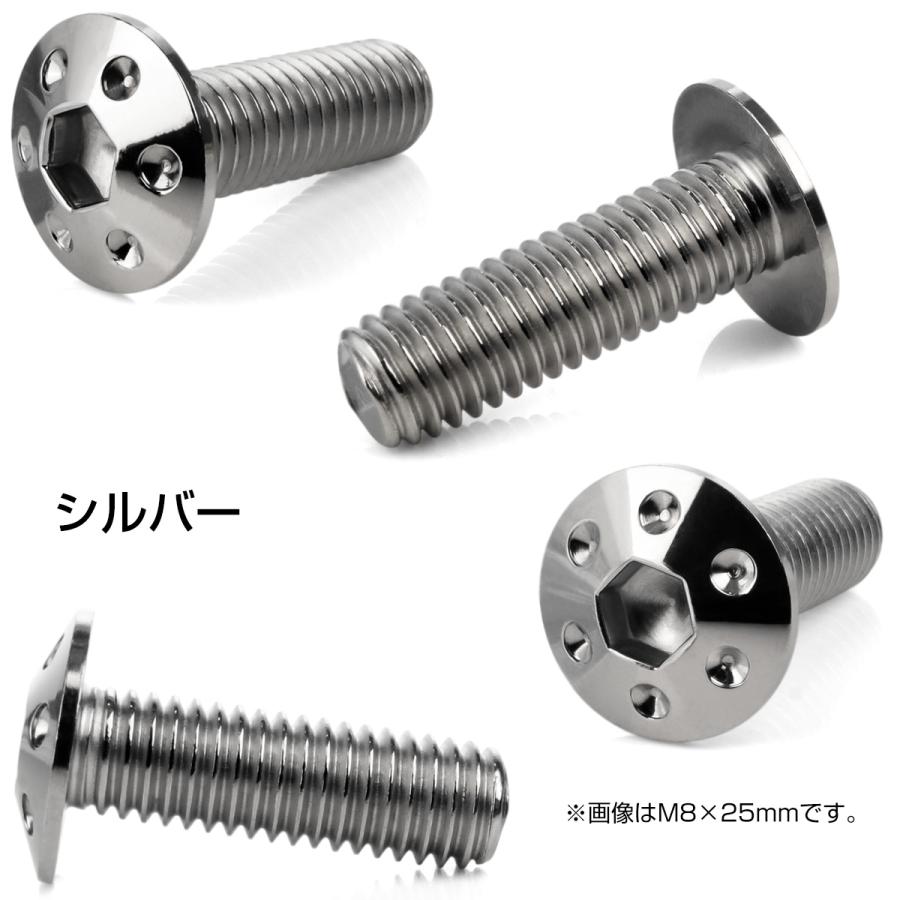 ブレーキ ディスクローター ボルト ヤマハ用 M8×25mm P=1.25 ステンレス ホールヘッド シルバー TD0232 | ヤマハ発動機 | 02