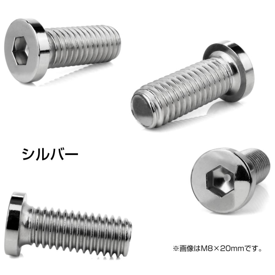 ブレーキ ディスクローター ボルト ヤマハ用 M8×20mm P1.25 ステンレス フラットヘッド小 シルバー TD0293 | ヤマハ発動機 | 02