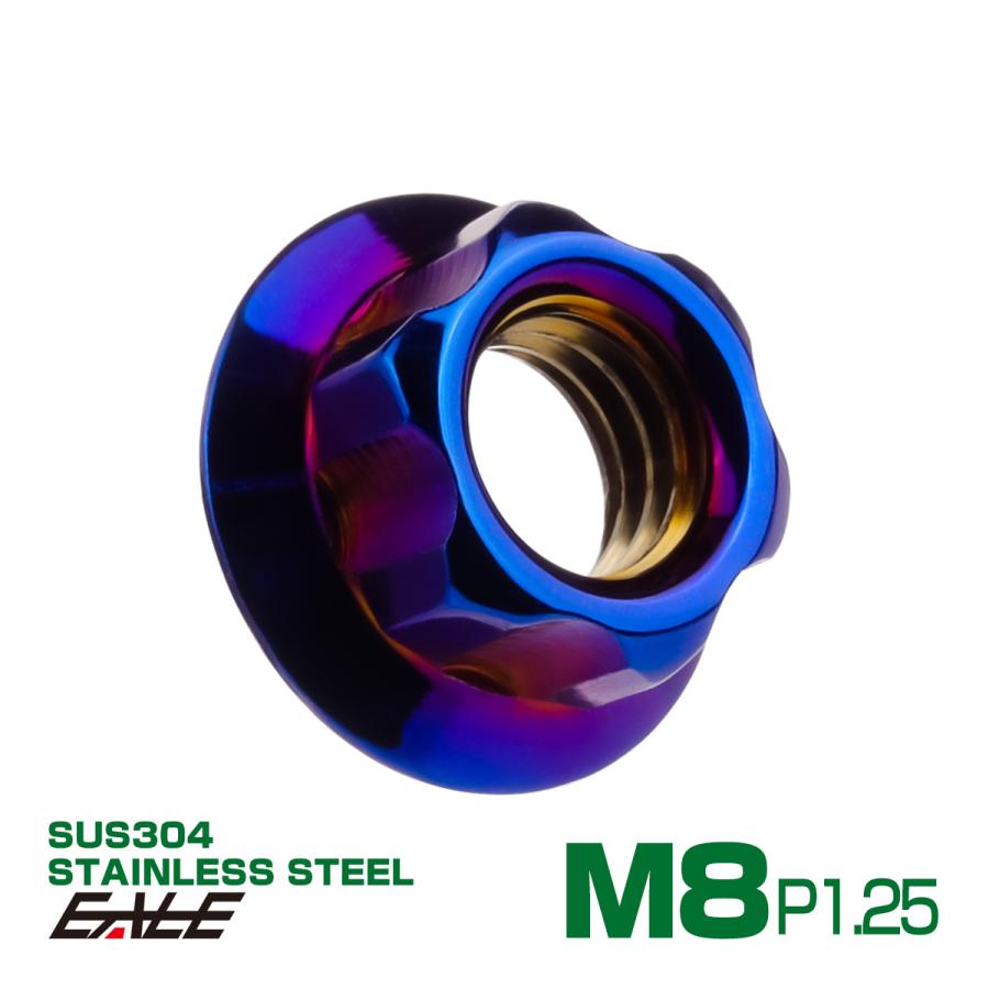 フランジナット スターヘッド M8 P1.25 セレート付き デザイン