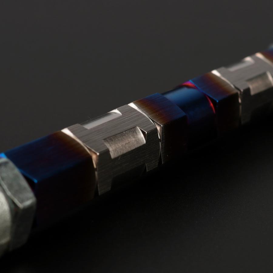 バイク 汎用 トルクロッド ステンレス 195-215mm ピロボール M8 調整式 Aタイプ Sサイズ シルバー＆ブルー TH0059 | ブランド登録なし | 02