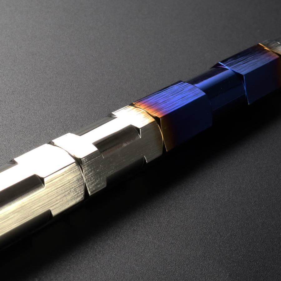 バイク 汎用 トルクロッド ステンレス 310-330mm ピロボール M8 調整式 Aタイプ Lサイズ シルバー＆ブルー TH0069 | ブランド登録なし | 02