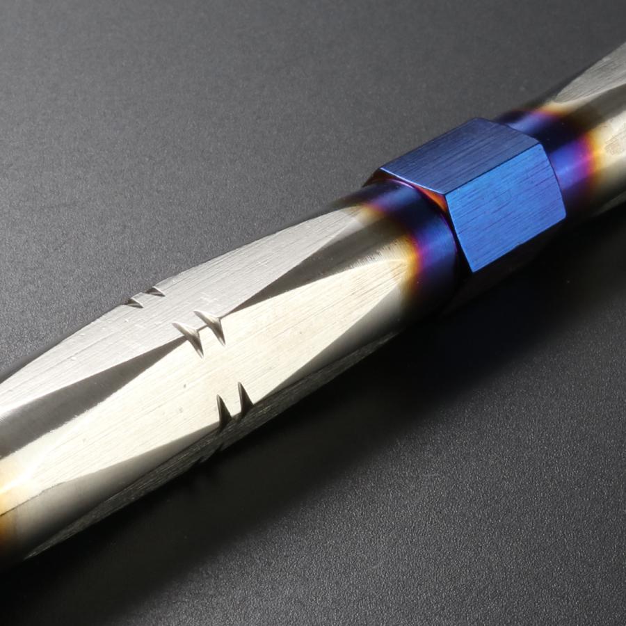 バイク 汎用 トルクロッド ステンレス 195-215mm ピロボール M8 調整式 Bタイプ Sサイズ シルバー＆ブルー TH0074 | ブランド登録なし | 02