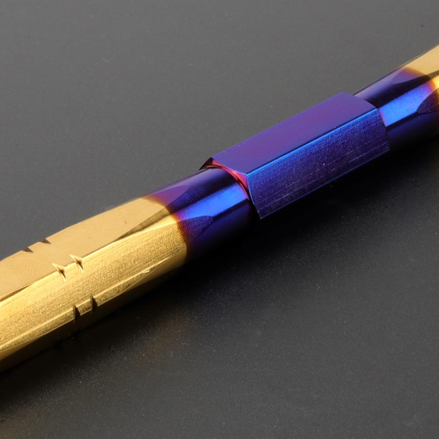 バイク 汎用 トルクロッド ステンレス 250-270mm ピロボール M8 調整式 Bタイプ Mサイズ ゴールド＆ブルー TH0080 | ブランド登録なし | 02