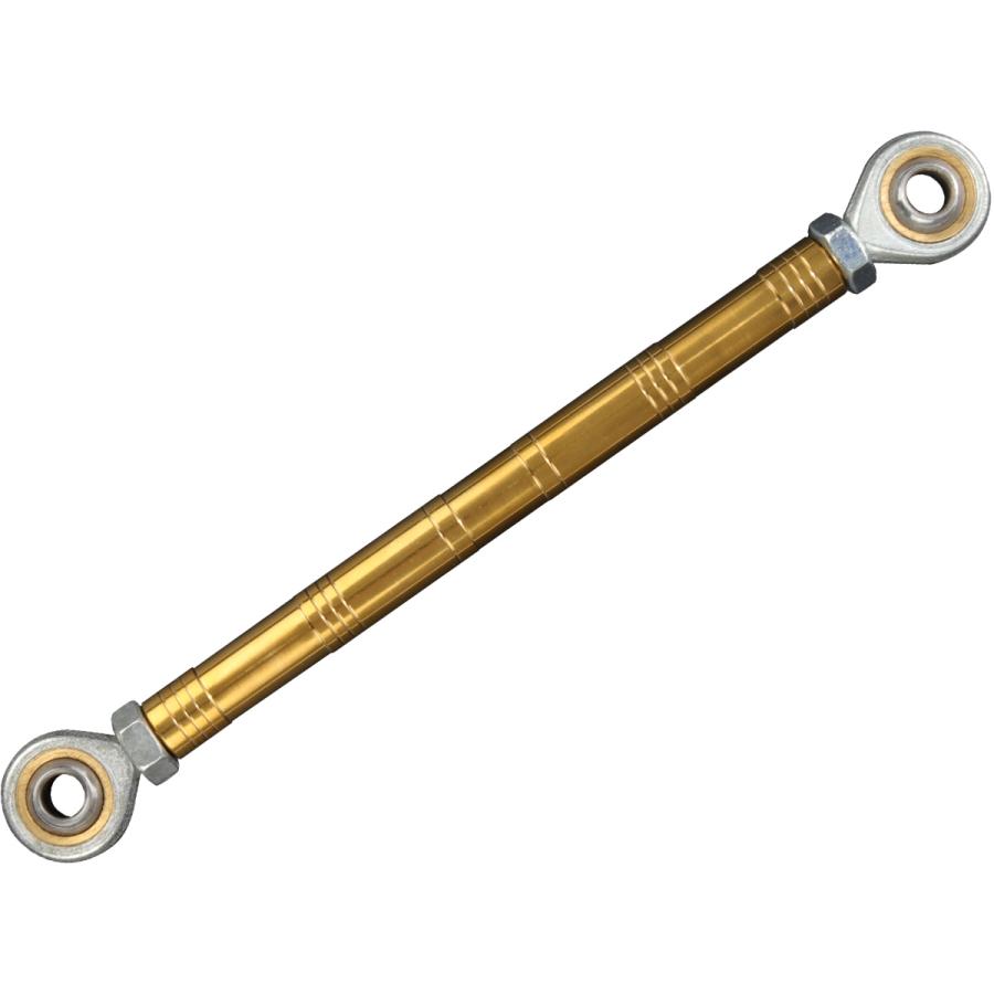 バイク 汎用 トルクロッド ステンレス 195-215mm ピロボール M8 調整式 Cタイプ Sサイズ ゴールド TH0087 | ブランド登録なし | 05