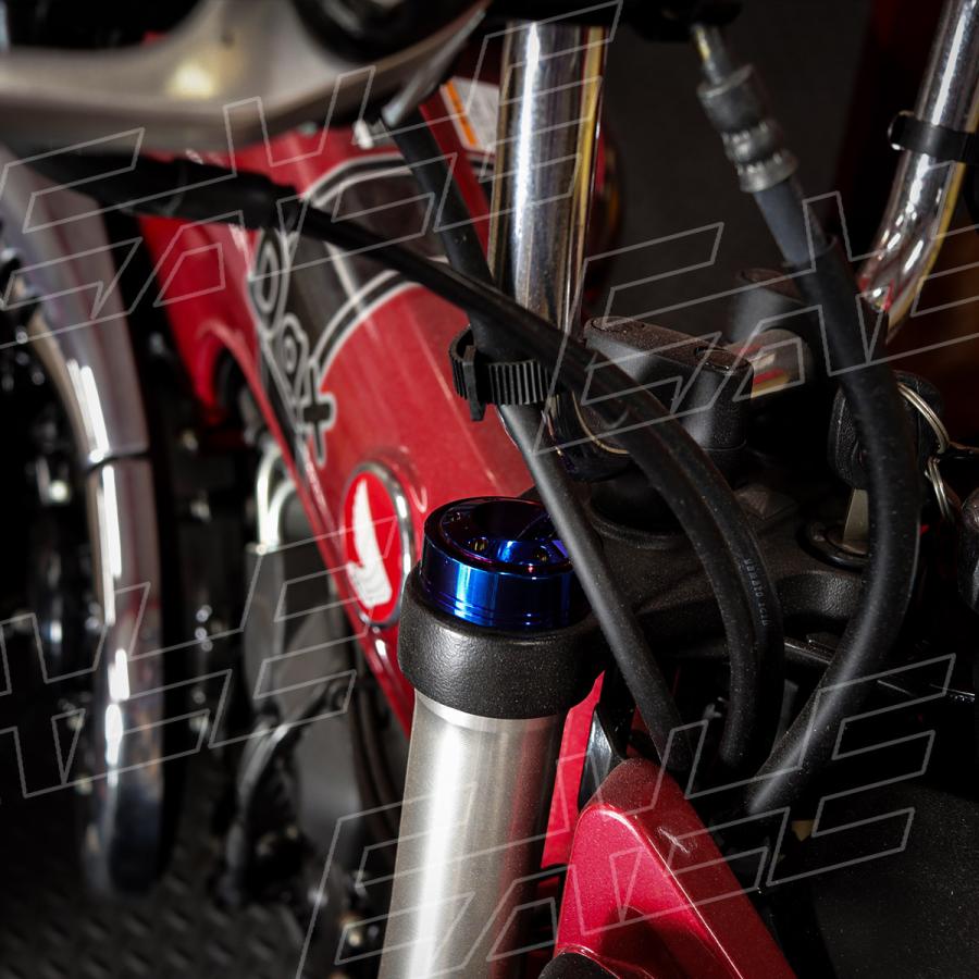 フロントフォーク トップキャップ ホールヘッド 2個セット ステンレス製 焼チタン TH0120 | ブランド登録なし | 04