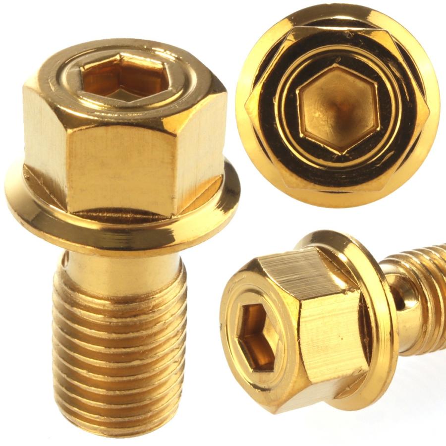 ブレーキ バンジョーボルト M10 P1.25 SUS304 ステンレス製 六角穴付き ゴールド TH0218 | ブランド登録なし | 02