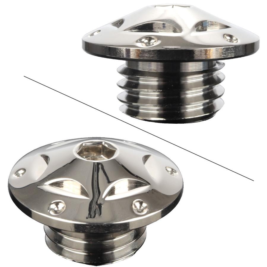 汎用 オイルフィラーキャップ M20 P2.5 スターホールヘッド シルバー SUS304 ステンレス ホンダ ヤマハ カワサキ ドゥカティ等 TH0253 | カワサキ | 01