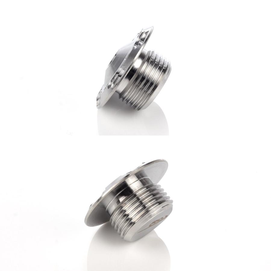 オイルフィラーキャップ M20 P1.5 六角穴 ステンレス製 V14 マットシルバー 汎用 TH0269 | スズキ | 02