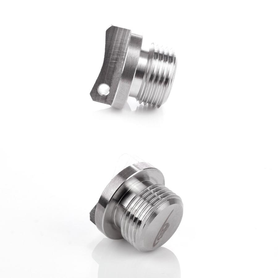 オイルフィラーキャップ M20 P1.5 ワイヤーロック穴 ステンレス製 マットシルバー 汎用 TH0275 | スズキ | 02