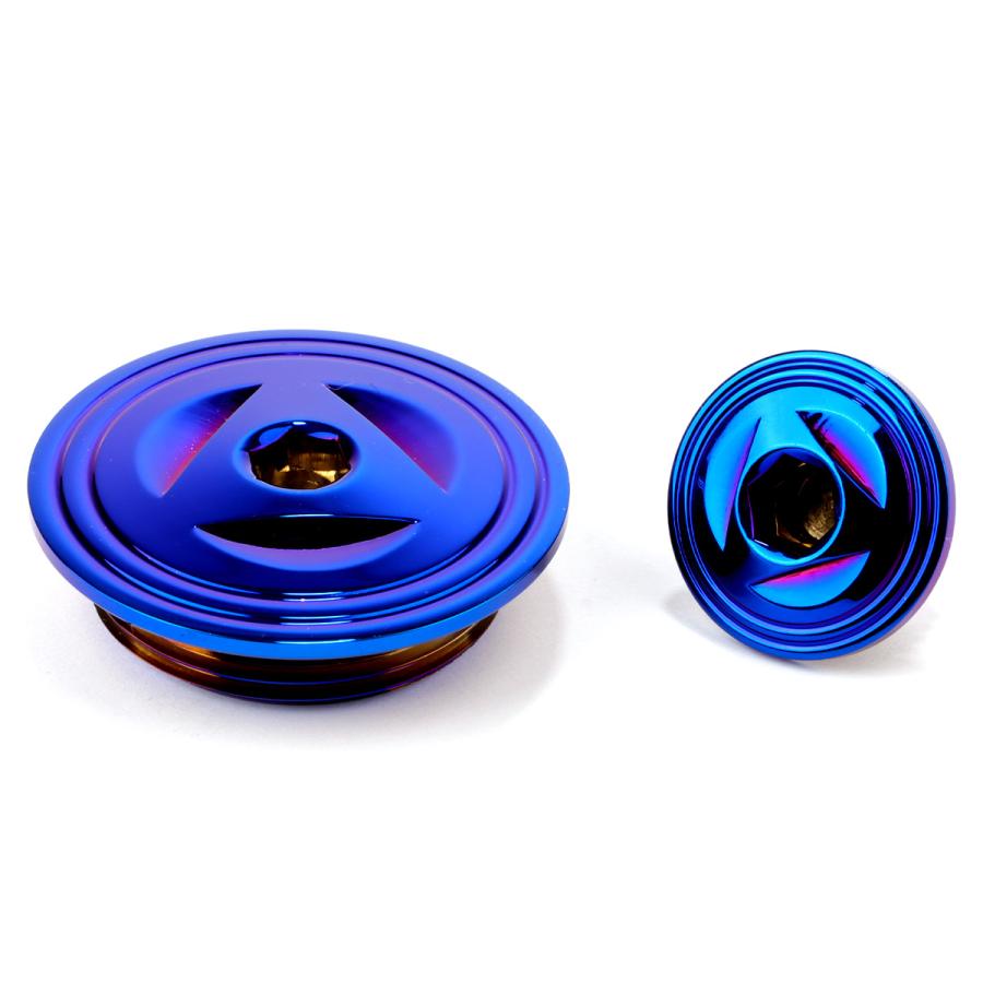 ヤマハ車用 ストレートスクリュープラグ クランク＆ポイントホール キャップセット ステンレス製 トライアングルヘッド  チタン TH0286 | ヤマハ発動機 | 02