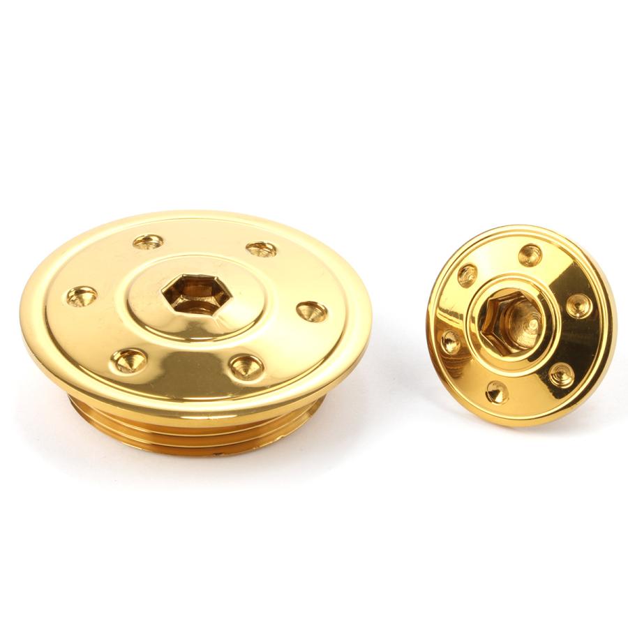 ヤマハ車用 ストレートスクリュープラグ クランク＆ポイントホール キャップセット ステンレス製 ホールヘッド ゴールド TH0291 | ヤマハ発動機 | 02