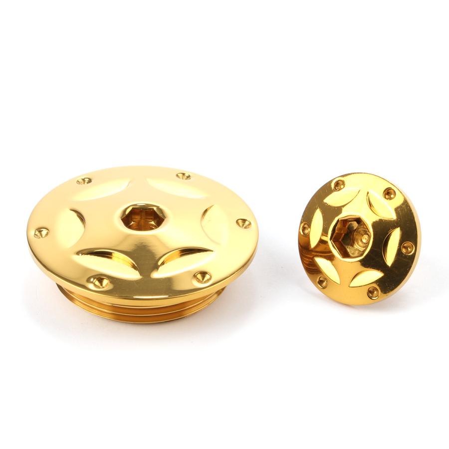 ヤマハ車用 ストレートスクリュープラグ クランク＆ポイントホール キャップセット ステンレス製 スターホール ゴールド TH0303 | ヤマハ発動機 | 02