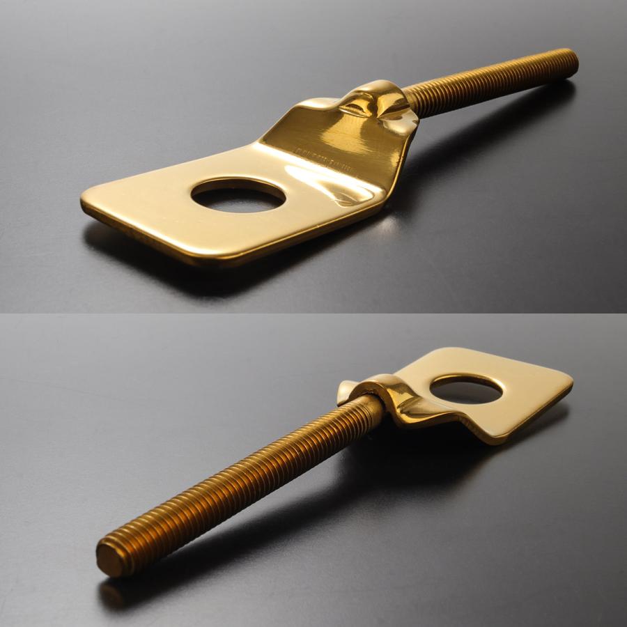 バイク用 ドライブチェーンアジャスター M12アクスルシャフト用 ボルト部 M6 P1.0 チェーン調整 ゴールド 左右セット TH0421 | ブランド登録なし | 02