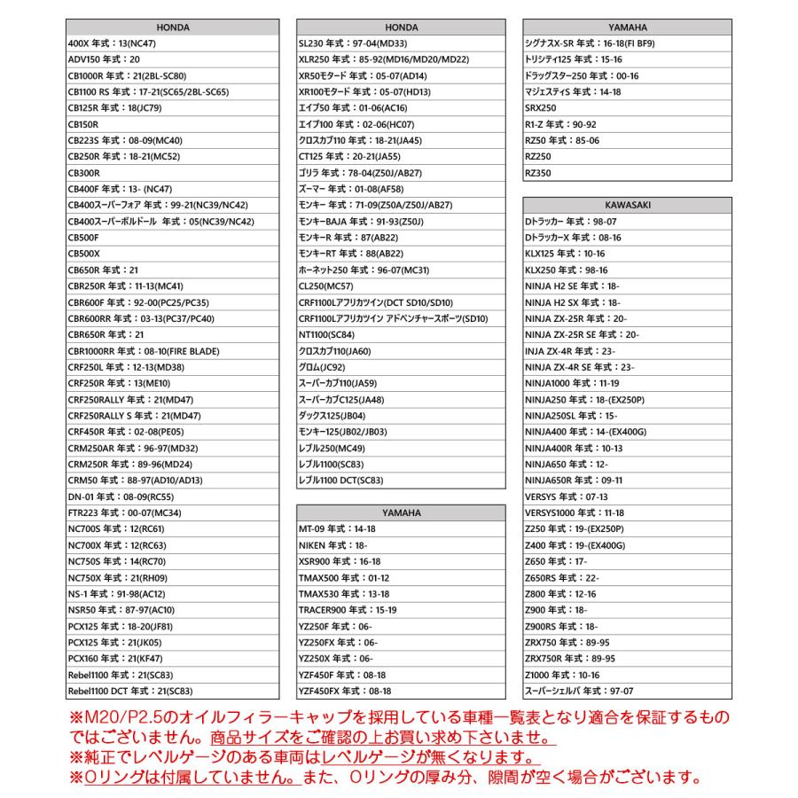 オイルフィラーキャップ M20 P2.5 六角穴付き ヘキサゴンヘッド ステンレス製 シルバー 汎用 TH0485 | ホンダ | 05