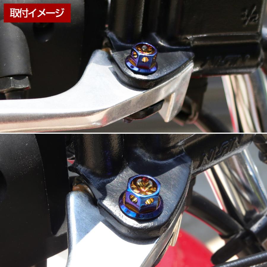 バイク ピボットボルト ブレーキレバー クラッチレバー 軸径8mm M6×13mm P1.00 ゴールド フラワーヘッド TH0532 | ブランド登録なし | 04