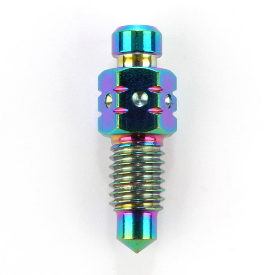 M8 P1.25 エアブリード スクリュー エアブリーダー バルブ ニップル ステンレス レインボーグリーン TH0608 | ブランド登録なし | 01
