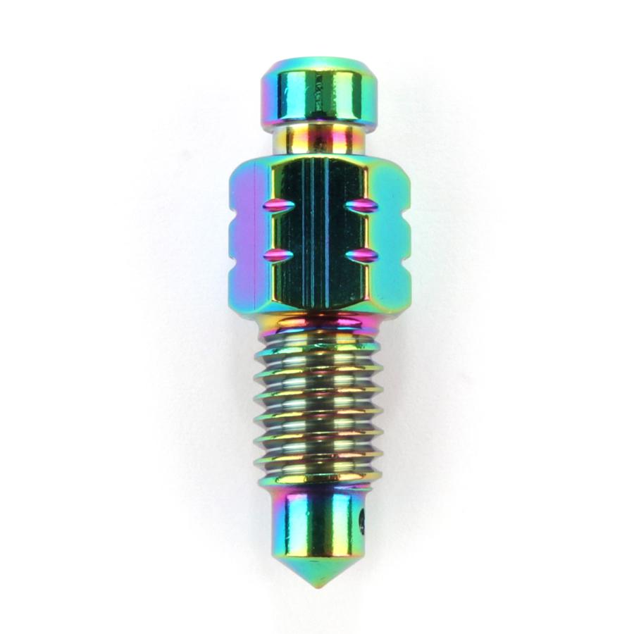 M8 P1.25 エアブリード スクリュー エアブリーダー バルブ ニップル ステンレス レインボーグリーン TH0610 | ブランド登録なし | 01