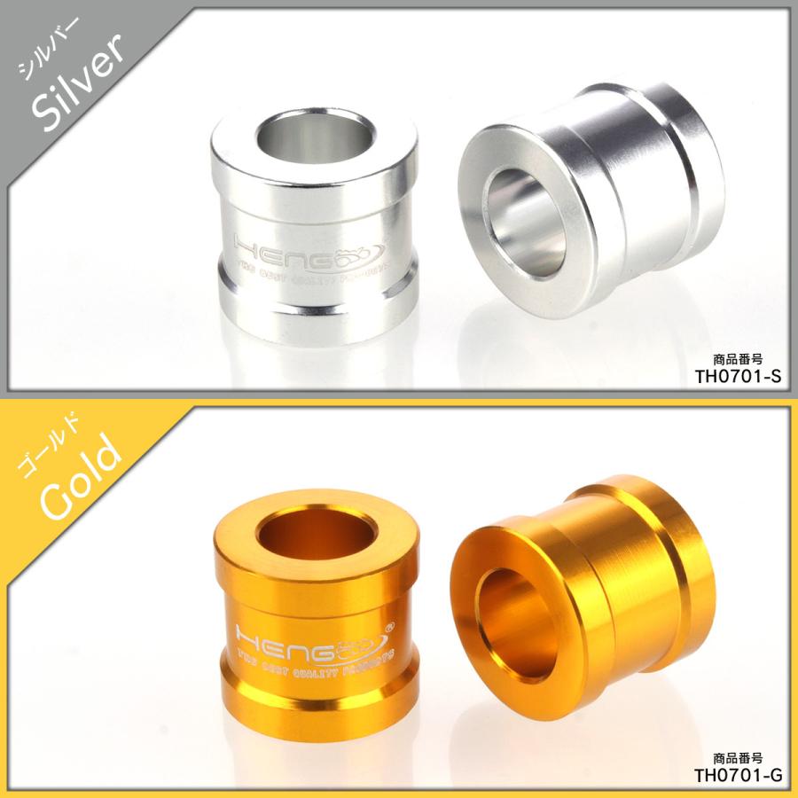 M12 汎用 アルミスペーサー ボルトカラー 外径22mm 長20mm 全7色 2個セット TH0701 | ブランド登録なし | 09