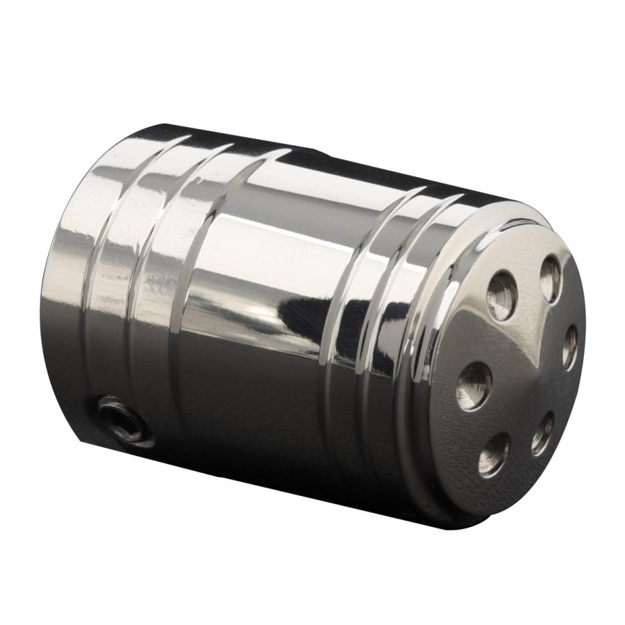 キックペダルカバー 全長35mm 内径13.5mm ステンレス製 シルバー