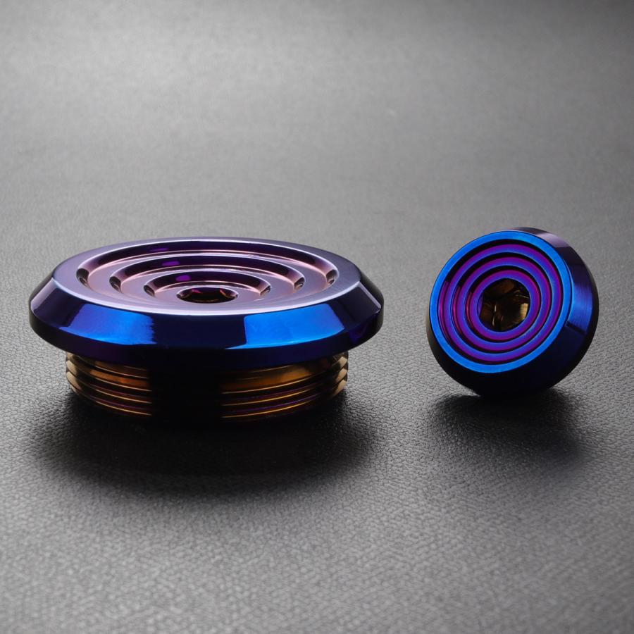 スズキ用 M13 M36 ジェネレーターカバー クランクケースカバー キャップセット ステンレス FI- CNC__C1 焼チタンカラー TH0737 | スズキ | 02