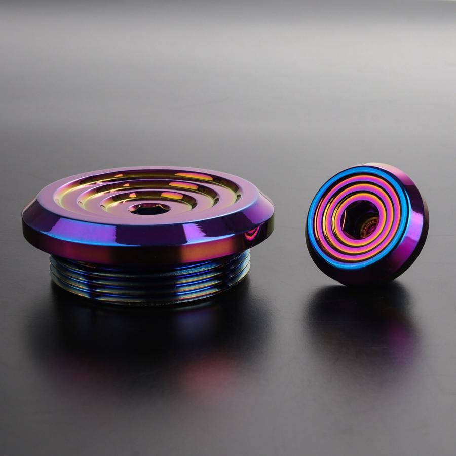 スズキ用 M13 M36 ジェネレーターカバー クランクケースカバー キャップセット ステンレス FI- CNC__C1 焼チタンカラー TH0738 | スズキ | 02