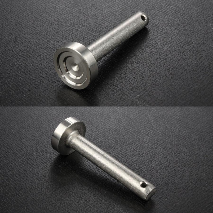 ステップピン クレビスピン バイク 外径6mm 適合長33mm C-1ヘッド ステンレス マットシルバー 割ピン 2本セット TH0769 | ブランド登録なし | 02